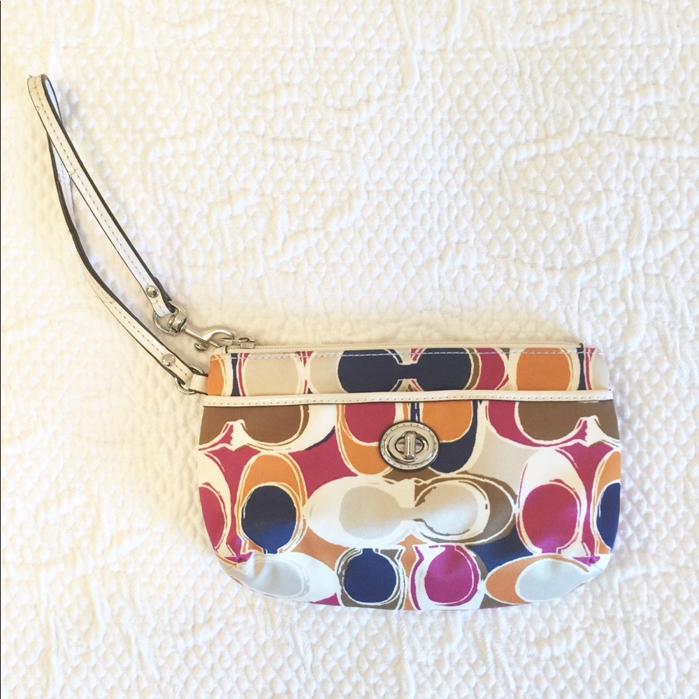 Coach mini bag wristlet - multicolored